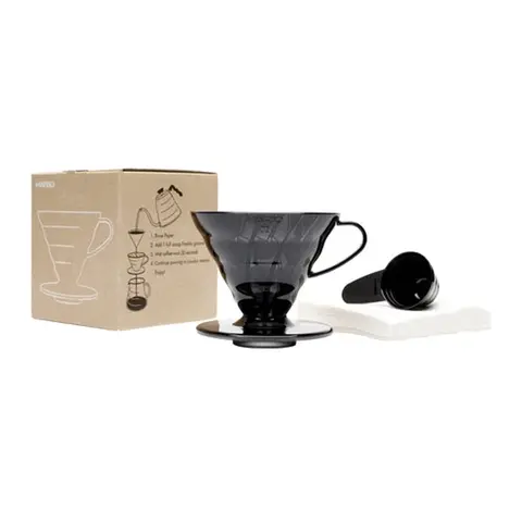 Hario V60 02 Dripper (Siyah Plastik)