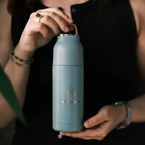 Çelik Termos 400 ml – Yeşil