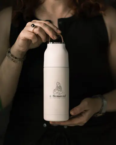 Çelik Termos 400 ml – Krem