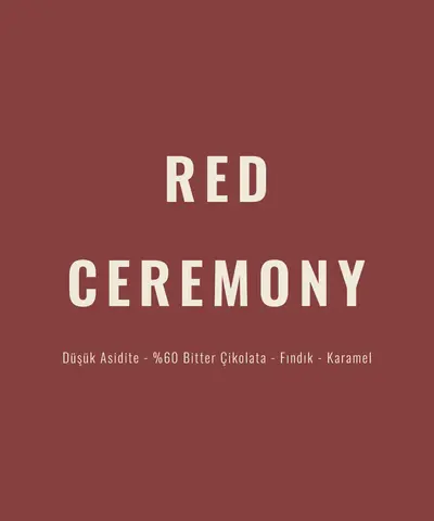 Red Ceremony Espresso&Filtre
