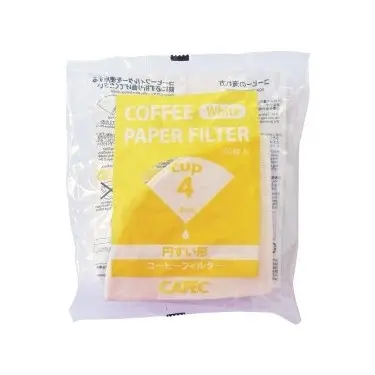 Cafec Abaca V60 Filtre - Geleneksel, 100 adet 4 cup