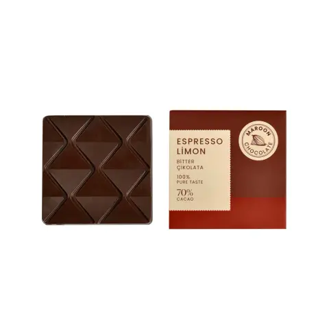 Espresso Limonlu Bitter Tablet Çikolata