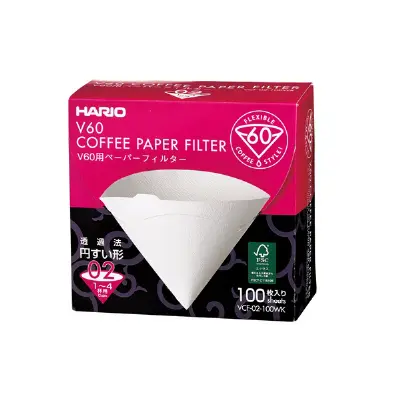 Hario V60 02 Filtre Kağidi Beyaz Kutulu (40)