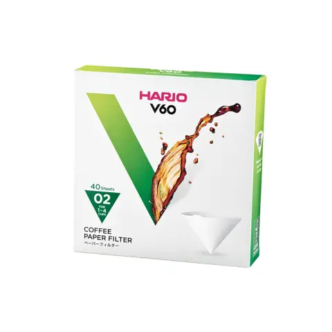 Hario V60 02 Dripper Filtresi (40 Adet) VCF-02-40W