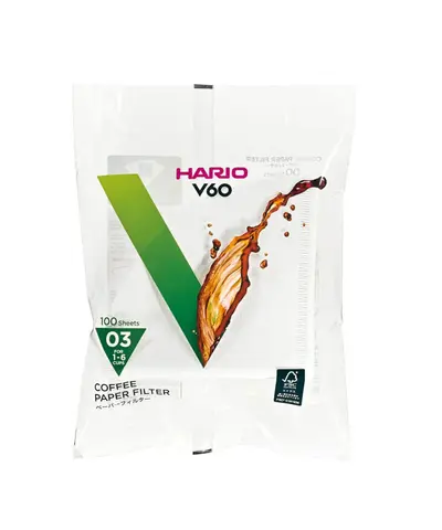 Hario V60 03 Dripper Filtresi (100 adet)